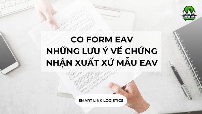 CO FORM EAV – NHỮNG LƯU Ý VỀ CHỨNG NHẬN XUẤT XỨ MẪU EAV