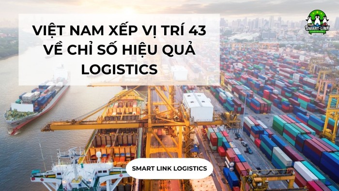 VIỆT NAM XẾP VỊ TRÍ 43 VỀ CHỈ SỐ HIỆU QUẢ LOGISTICS