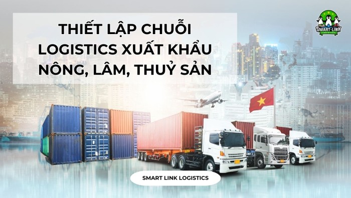 THIẾT LẬP CHUỖI LOGISTICS XUẤT KHẨU NÔNG, LÂM, THUỶ SẢN