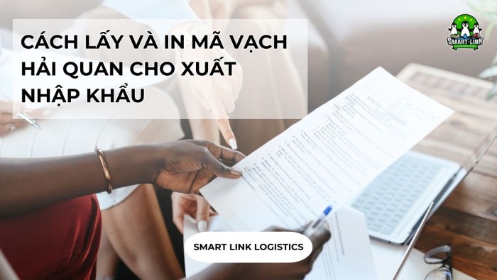 CÁCH LẤY VÀ IN MÃ VẠCH HẢI QUAN CHO XUẤT NHẬP KHẨU