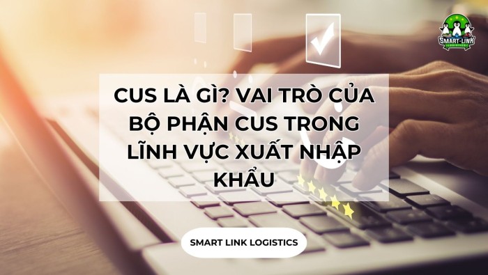 CUS LÀ GÌ? VAI TRÒ CỦA BỘ PHẬN CUS TRONG LĨNH VỰC XUẤT NHẬP KHẨU