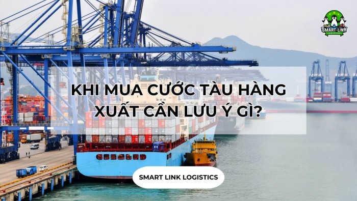 KHI MUA CƯỚC TÀU HÀNG XUẤT CẦN LƯU Ý NHỮNG GÌ?