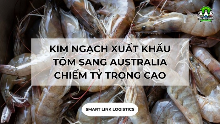 KIM NGẠCH XUẤT KHẨU TÔM SANG AUSTRALIA CHIẾM TỶ TRỌNG CAO