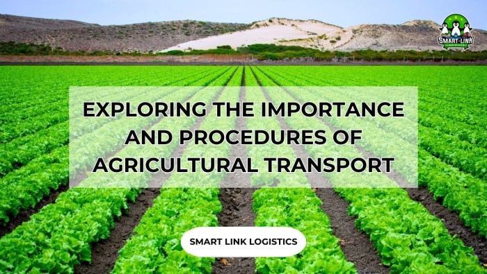 EXPLORING THE IMPORTANCE AND PROCEDURES OF AGRICULTURAL TRANSPORT