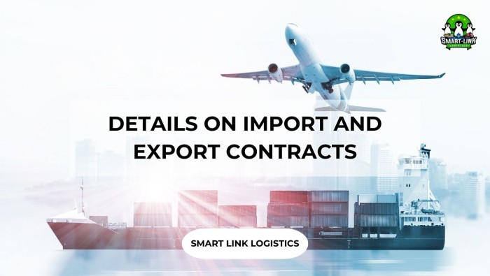 DETAILS ON IMPORT AND EXPORT CONTRACTS