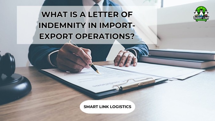 WHAT IS A LETTER OF INDEMNITY IN IMPORT-EXPORT OPERATIONS?