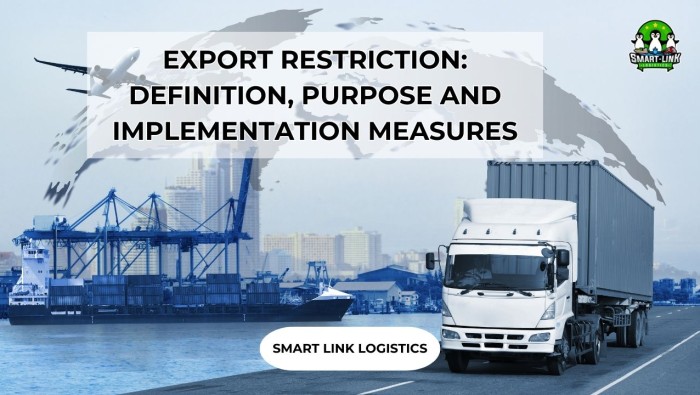 EXPORT RESTRICTION: DEFINITION, PURPOSE AND IMPLEMENTATION MEASURES