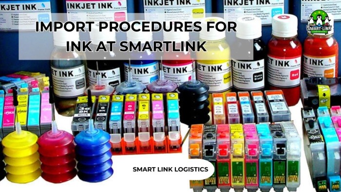 IMPORT PROCEDURES FOR INK AT SMARTLINK