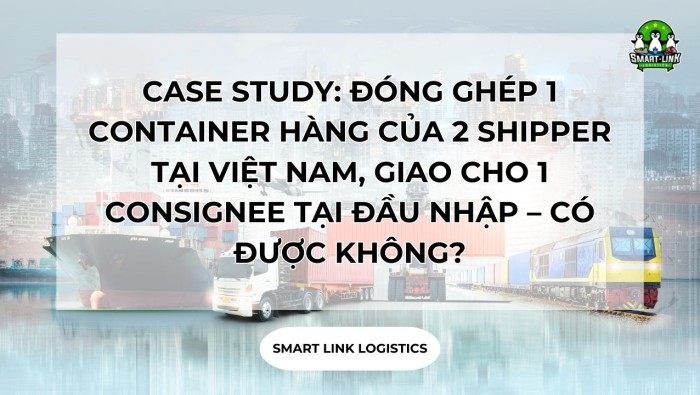 CASE STUDY: ĐÓNG GHÉP 1 CONTAINER HÀNG CỦA 2 SHIPPER TẠI VIỆT NAM, GIAO CHO 1 CONSIGNEE TẠI ĐẦU NHẬP – CÓ ĐƯỢC KHÔNG?