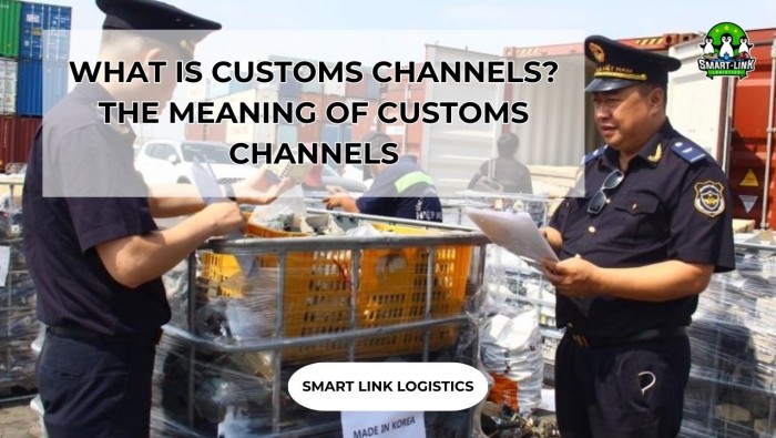 WHAT IS CUSTOMS CHANNELS? THE MEANING OF CUSTOMS CHANNELS