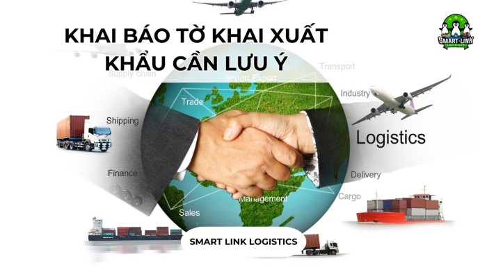 KHAI BÁO TỜ KHAI XUẤT KHẨU CẦN LƯU Ý