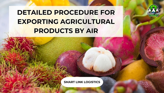DETAILED PROCEDURE FOR EXPORTING AGRICULTURAL PRODUCTS BY AIR