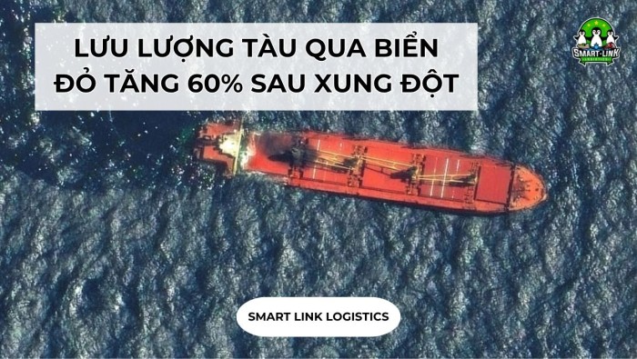 LƯU LƯỢNG TÀU QUA BIỂN ĐỎ TĂNG 60% SAU XUNG ĐỘT