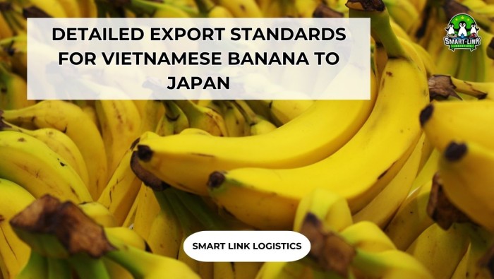 DETAILED EXPORT STANDARDS FOR VIETNAMESE BANANA TO JAPAN