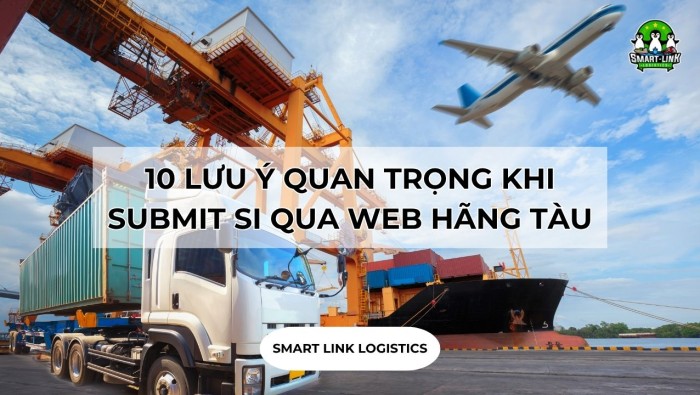 10 LƯU Ý QUAN TRỌNG KHI SUBMIT SI QUA WEB HÃNG TÀU