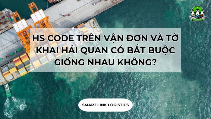 HS CODE TRÊN VẬN ĐƠN VÀ TỜ KHAI HẢI QUAN CÓ BẮT BUỘC GIỐNG NHAU KHÔNG?