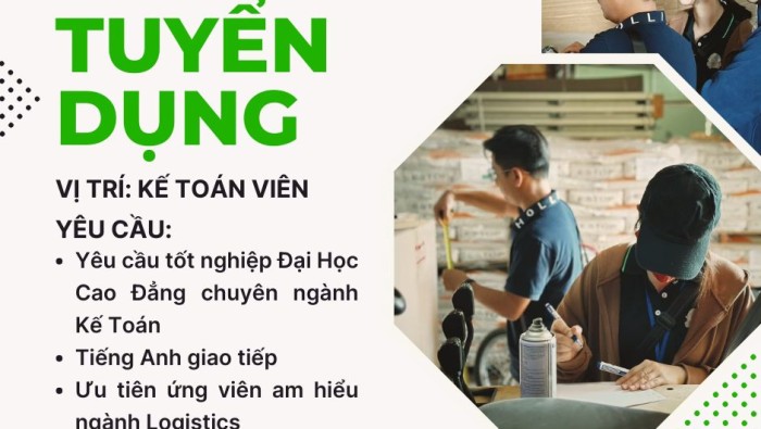 TUYỂN DỤNG KẾ TOÁN VIÊN TẠI SMARTLINK LOGISTICS