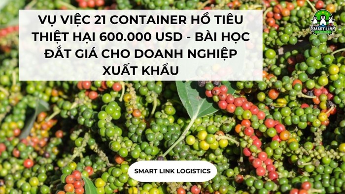 VỤ VIỆC 21 CONTAINER HỒ TIÊU THIỆT HẠI 600.000 USD – BÀI HỌC ĐẮT GIÁ CHO DOANH NGHIỆP XUẤT KHẨU