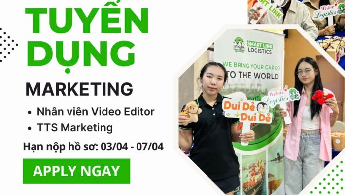TUYỂN DỤNG ĐỘI NGŨ MARKETING