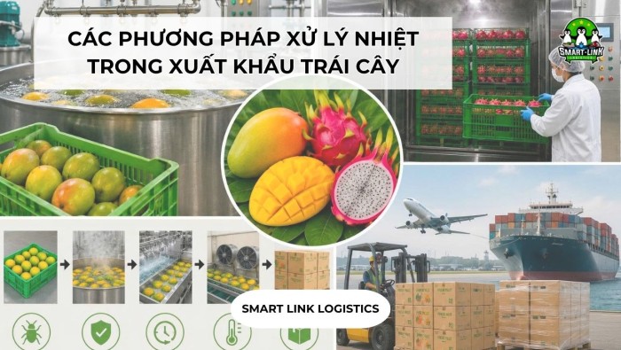 CÁC PHƯƠNG PHÁP XỬ LÝ NHIỆT TRONG XUẤT KHẨU TRÁI CÂY