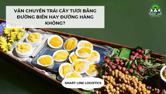 VẬN CHUYỂN TRÁI CÂY TƯƠI BẰNG ĐƯỜNG BIỂN HAY ĐƯỜNG HÀNG KHÔNG?