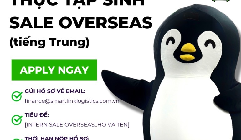 TUYỂN DỤNG THỰC TẬP SINH SALES OVERSEAS TIẾNG TRUNG (Full-time)