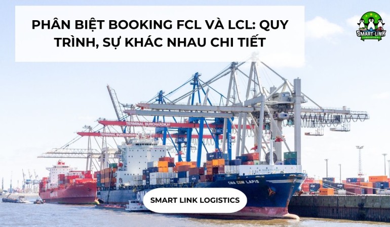 PHÂN BIỆT BOOKING FCL VÀ LCL: QUY TRÌNH, SỰ KHÁC NHAU CHI TIẾT