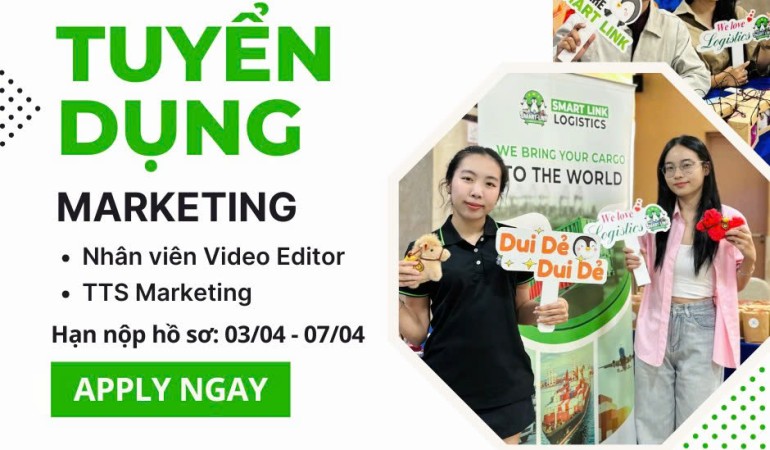 TUYỂN DỤNG ĐỘI NGŨ MARKETING