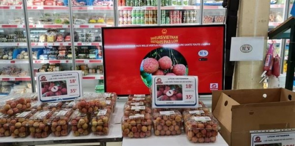 Đặt vải thiều Việt Nam qua mạng, sau 4-5 ngày người châu Âu nhận hàng tại nhà