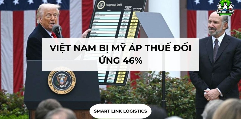 VIỆT NAM BỊ MỸ ÁP THUẾ ĐỐI ỨNG 46%