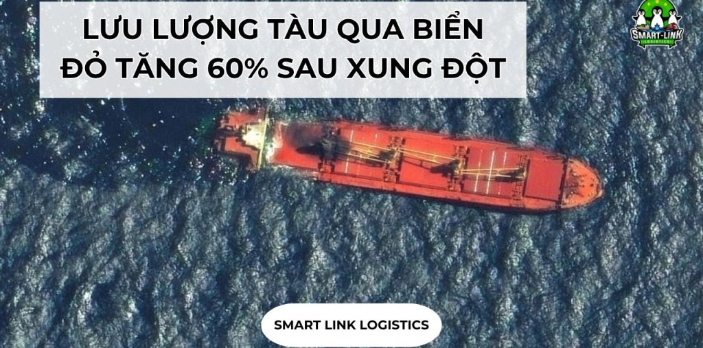 LƯU LƯỢNG TÀU QUA BIỂN ĐỎ TĂNG 60% SAU XUNG ĐỘT