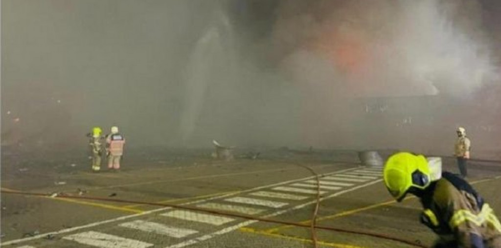 Vụ nổ từ tàu container tại cảng Jebel Ali của Dubai