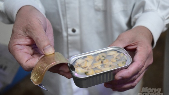 Thịt ngao đóng hộp được xuất lần đầu tiên sang châu Âu